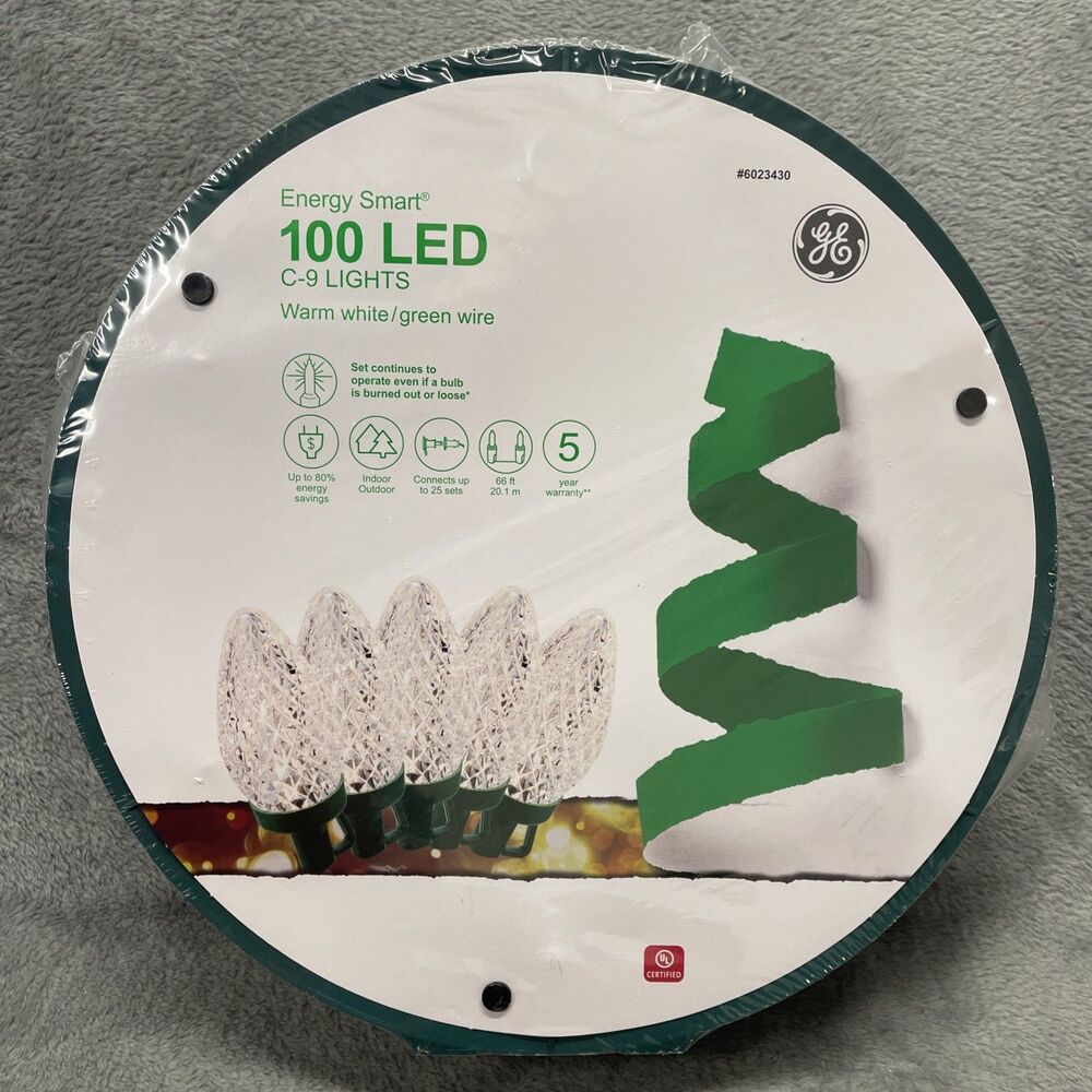 GE Energy Smart 100 LED Lights C9 LED Warm White Christmas Wedding